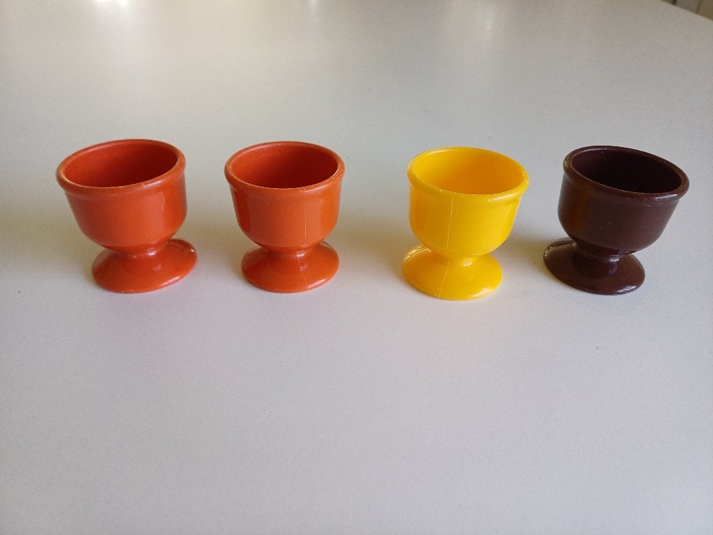 3x BEMA Zierikzee vintage 1x merkloos eierdopjes, Ophalen of Verzenden, Gebruikt, Kunststof