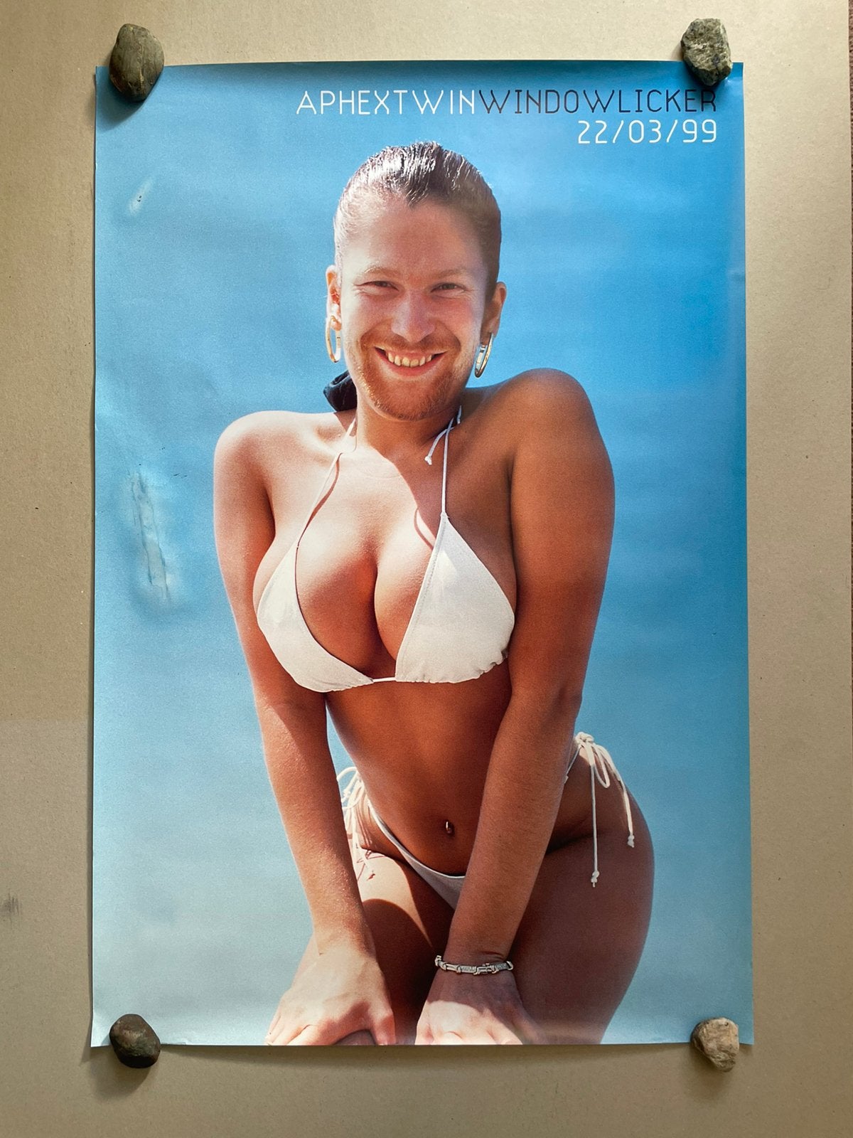 Aphex Twin Windowlicker Original Poster 76x51 cm, Ophalen of Verzenden, A1 t/m A3, Muziek, Rechthoekig Staand