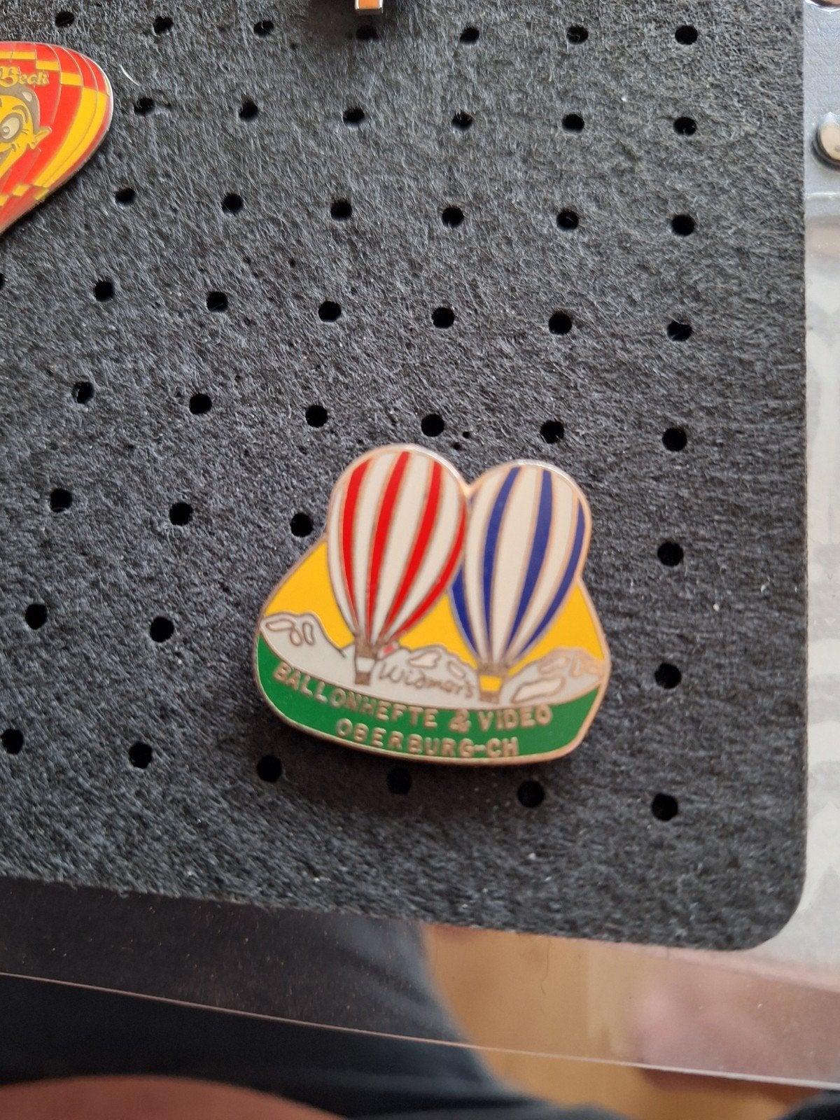 Vintage Pin: Ballonfeest & Video Oberburg-CH, Ophalen of Verzenden