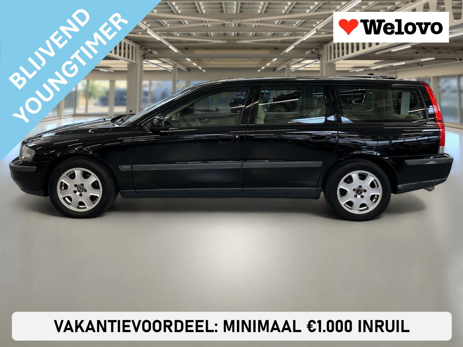 Volvo V70 2.3 T-5 Comfort Line Incl. BTW, Rijklaar+garantie,, Automatische klimaatregeling, 1574 kg, Leder en Stof, Zwart