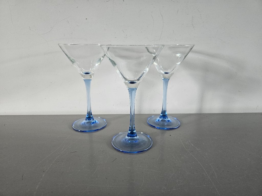 Glazen met blauwe voet, Ophalen of Verzenden