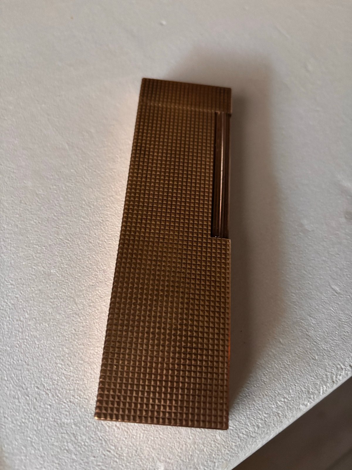 Vintage S.T. Dupont Aansteker - Goudkleurig, Made in France, Verzamelen, Ophalen, Gebruikt, Aansteker