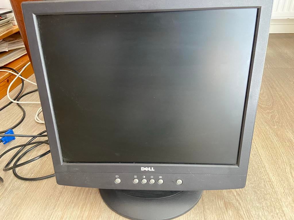 Dell E171FPb Monitor - Vintage Scherm (2003), Gebruikt, Kantelbaar, Overige resoluties, LED