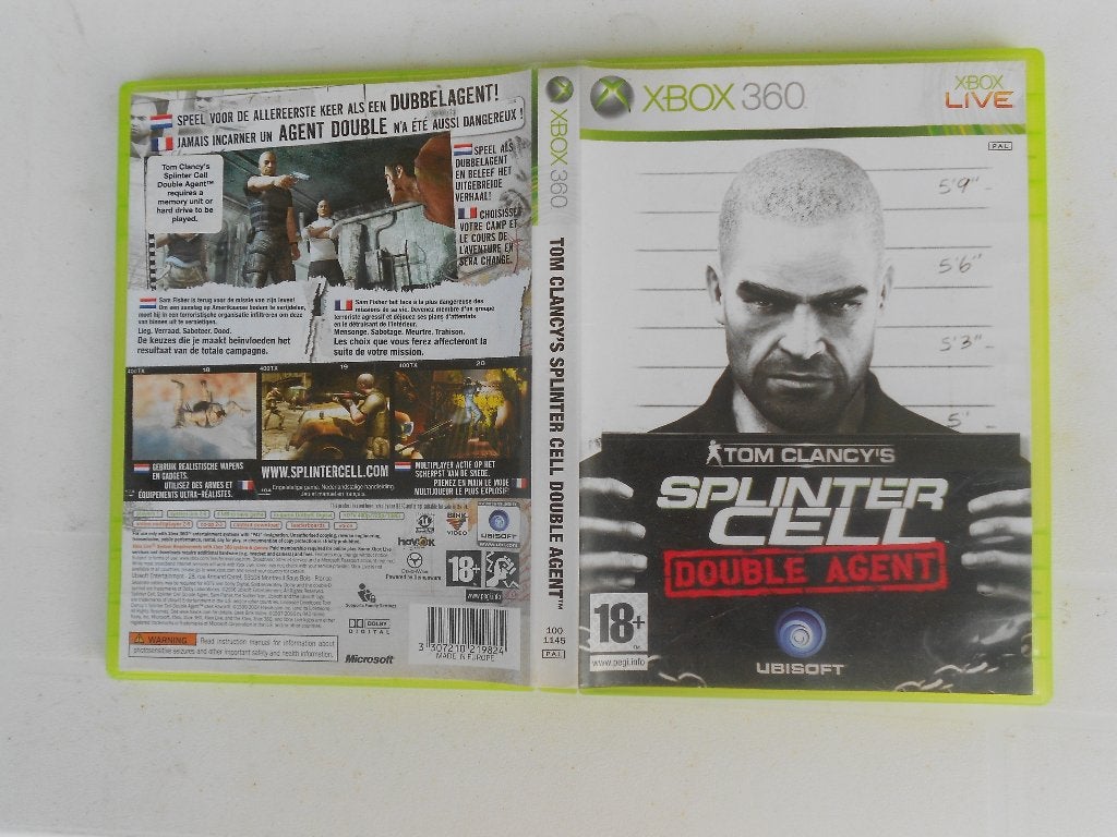 Splinter cell game voor xbox 360, in doos met boekje.18 Jaar, Gebruikt, Vanaf 18 jaar, 1 speler, Ophalen