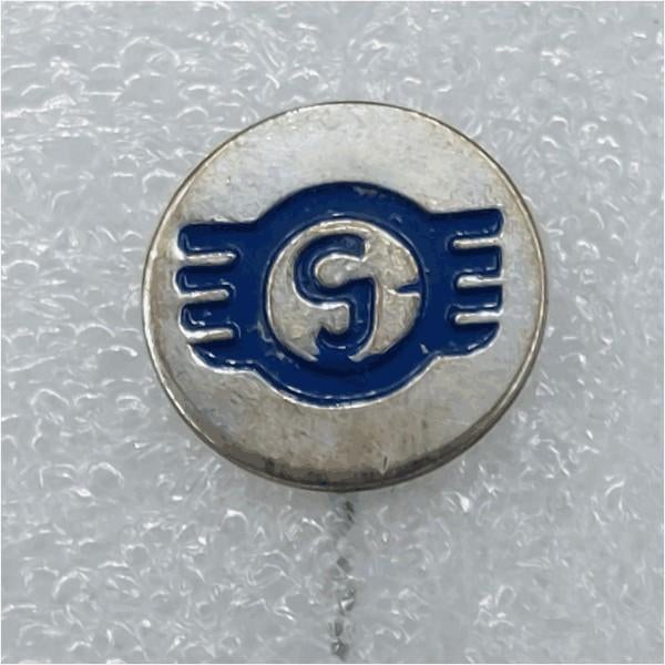 SP0650 Speldje Goggomobil logo blauw, Ophalen of Verzenden, Gebruikt, Overige onderwerpen