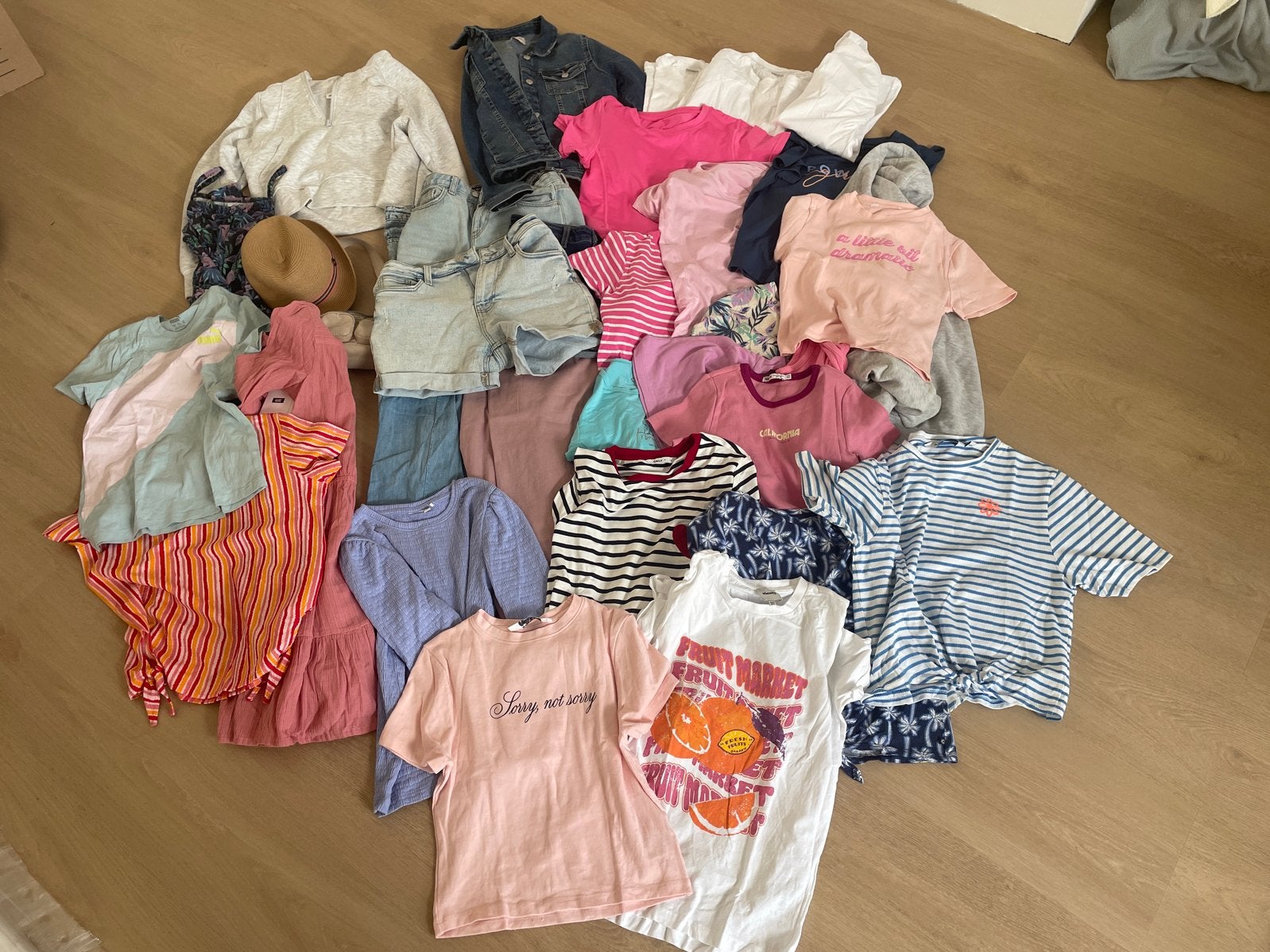 Leuke set zomer meidenkleding maat 140-164, diverse merken, Ophalen, Zo goed als nieuw, Maat 140
