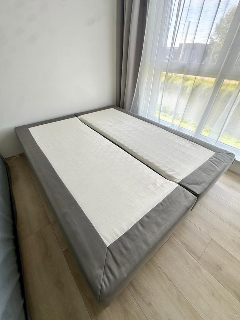 Matrasbodem IKEA ESPEVÄR 160x200 met wasbare hoes, Ophalen, Tweepersoons, Zo goed als nieuw, Bedbodem