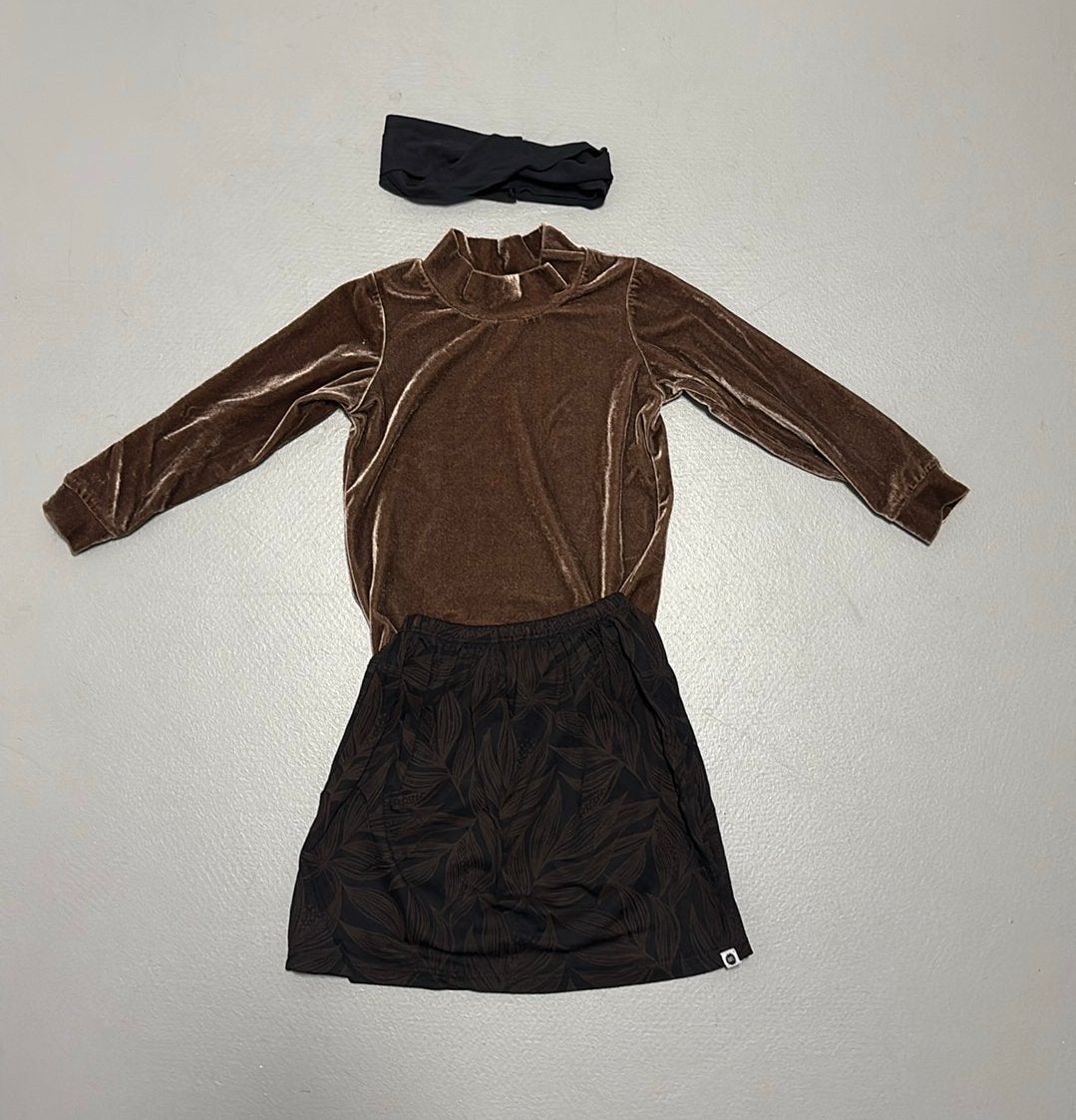 Prachtig setje handgemaakte kleding Zoofs 98-104. Feestelijk, Kinderen en Baby's, Ophalen of Verzenden, Zo goed als nieuw, Meisje