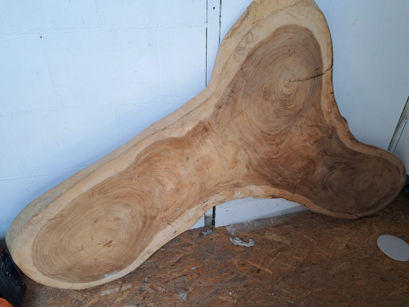 Suar Boomstamschijf - 180x110x8cm - Onbehandeld, Ophalen, Nieuw, Natuurlijk, 75 cm of meer