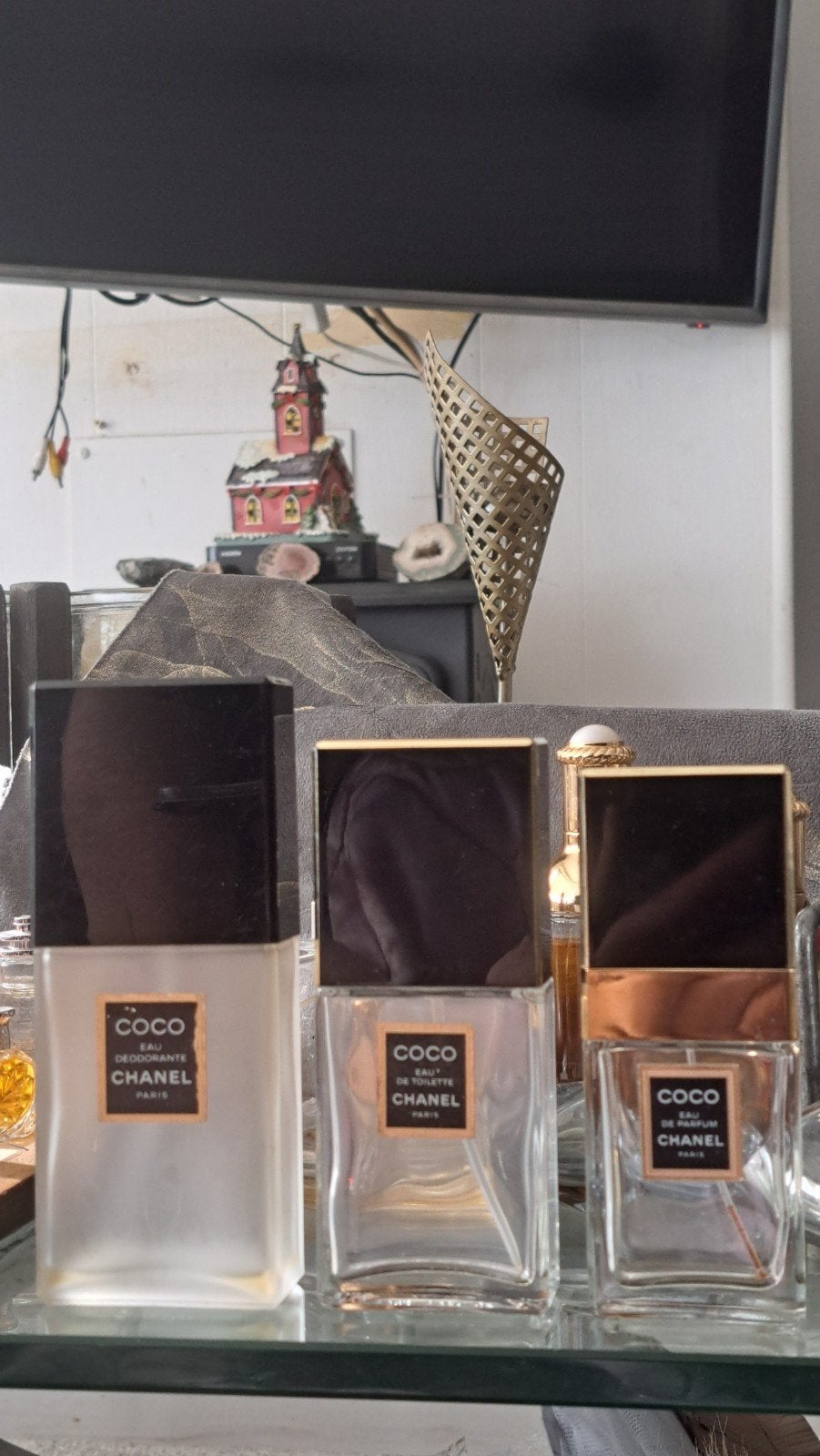 Chanel COCO Flacons: Deodorant, EDT, EDP - Col, Verzamelen, Parfumverzamelingen, Ophalen of Verzenden, Gebruikt, Parfumfles