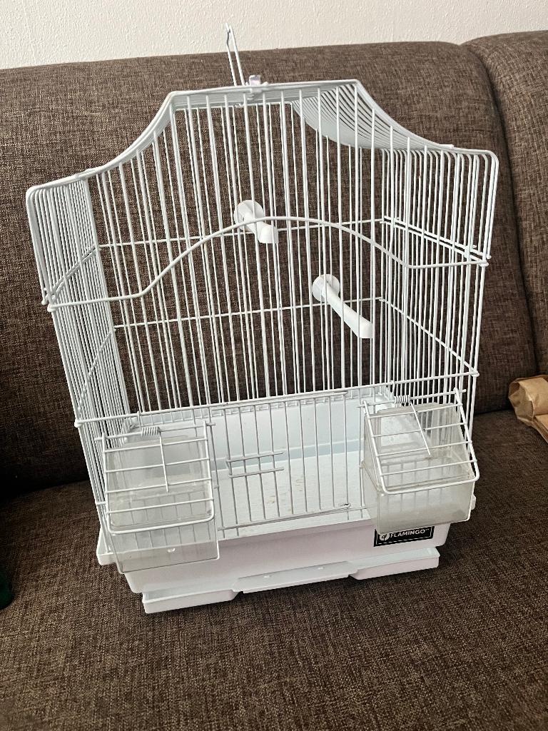 Vogelkooi babykooi lees de beschrijving, Ophalen, Gebruikt, Metaal, Vogelkooi
