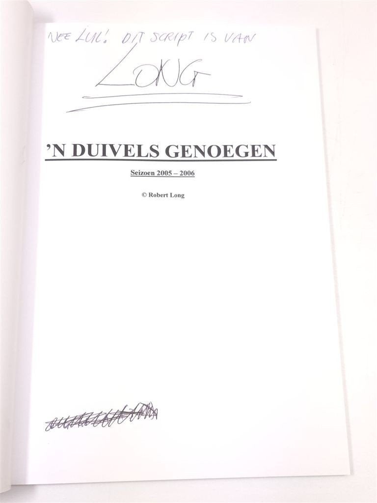 n Duivels Genoegen — Long's Theatertekst met Commentaar, Boeken, Kunst en Cultuur | Dans en Theater, Ophalen of Verzenden, Zo goed als nieuw