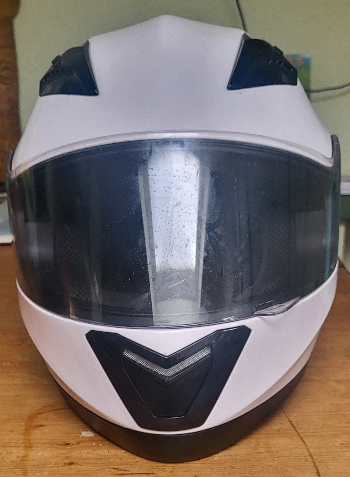 Witte Vinz Integraalhelm - Maat XL, Motoren, Heren, XL, Integraalhelm, Tweedehands