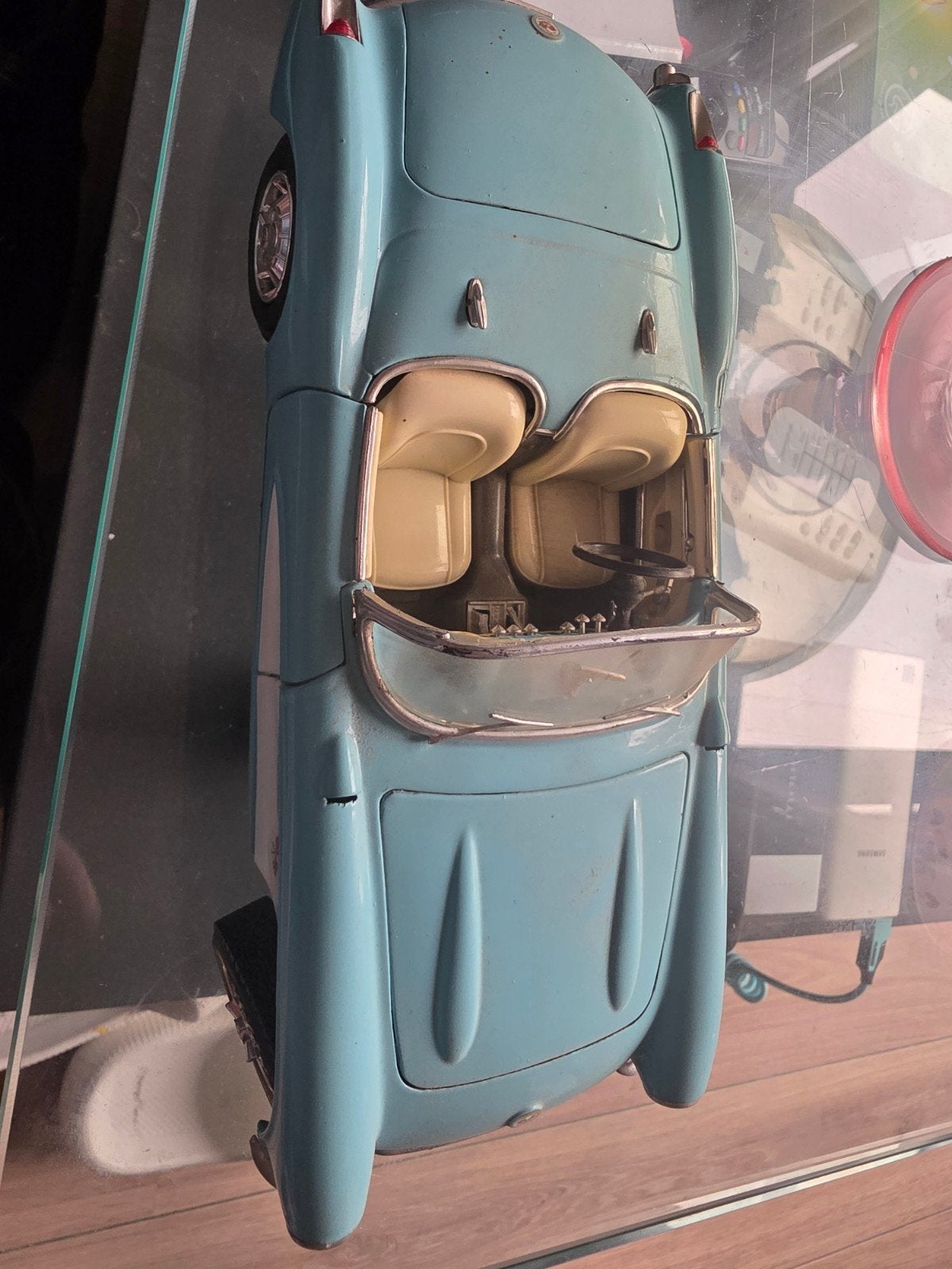Chevrolet Corvette (1957) modelauto 1:18, Ophalen of Verzenden, Zo goed als nieuw, Auto, Overige merken