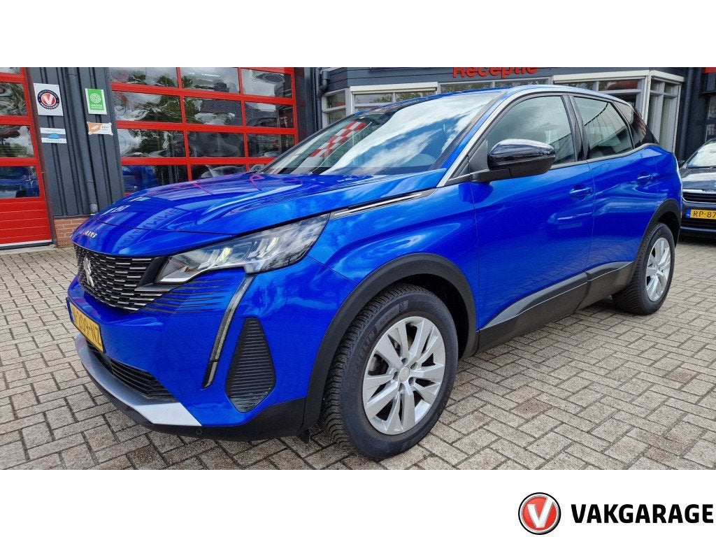 Peugeot 3008 1.2 PT Active P.Bns (bj 2022), Auto's, 1199 cc, Blauw, Parkeersensor, Origineel Nederlands