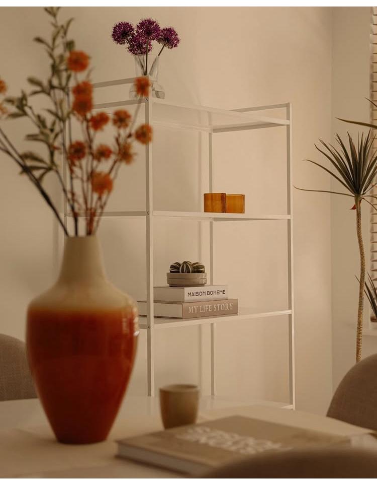 Witte IKEA jonaxel rek met planken - Kast systeem, Ophalen, Zo goed als nieuw