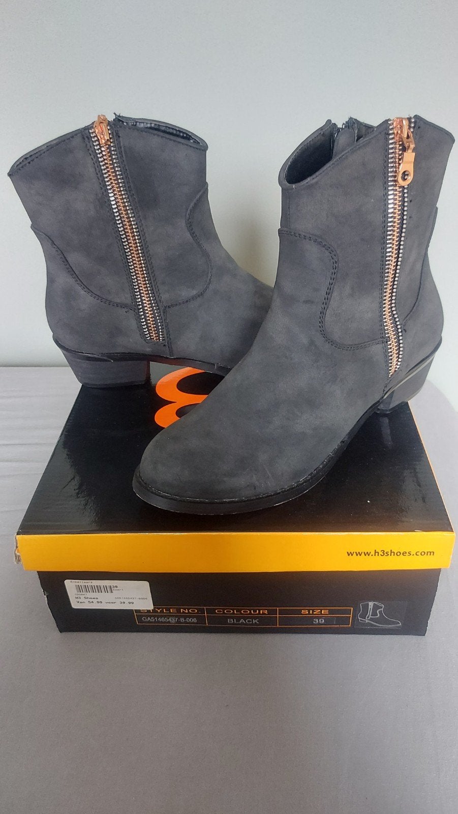 Nieuwe H3 laarsjes maat 39, Kleding | Dames, Schoenen, Zwart, Lage of Enkellaarzen, Nieuw, Ophalen of Verzenden