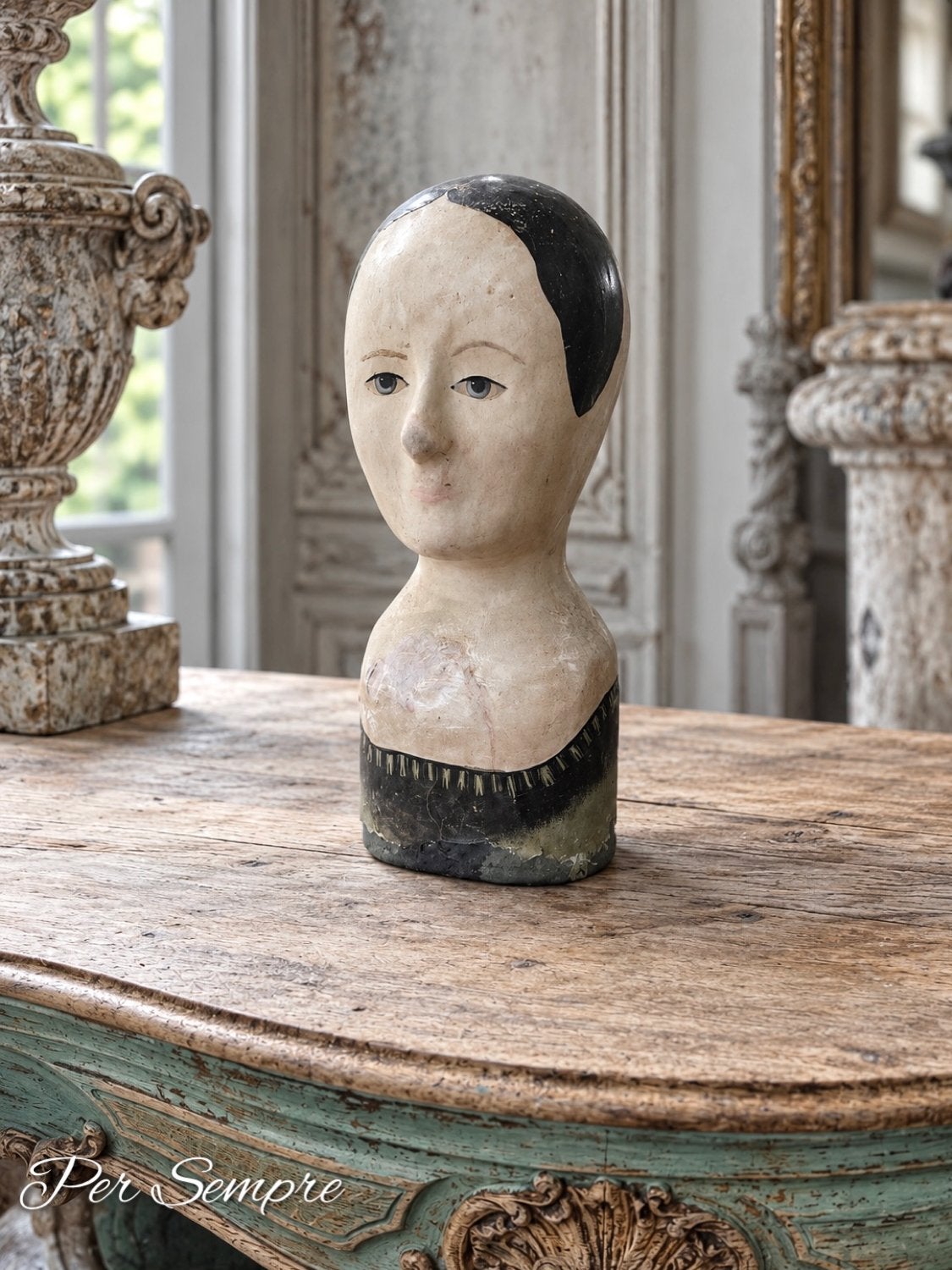 Per Sempre, Franse Antieke Marotte Hoofd 1860, Ophalen of Verzenden