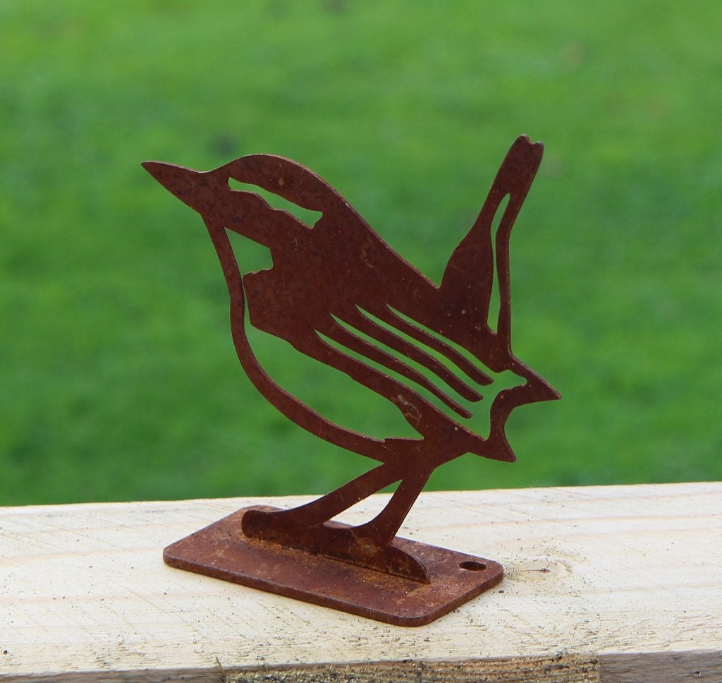 Metalen vogel winterkoning voor hek of schutting TT239, Euregioweg 225 Enschede, Info@esschertdesign.nl, Nieuw, Ophalen of Verzenden
