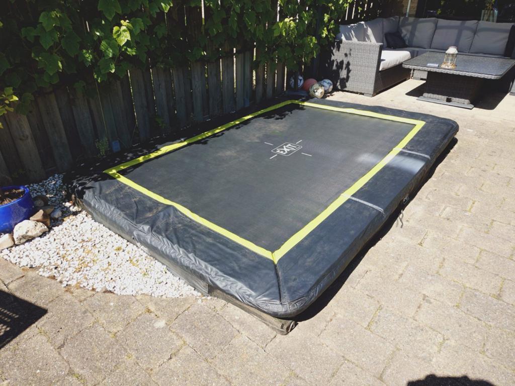 EXIT Inground Trampoline - Rechthoekig, Ophalen, Gebruikt