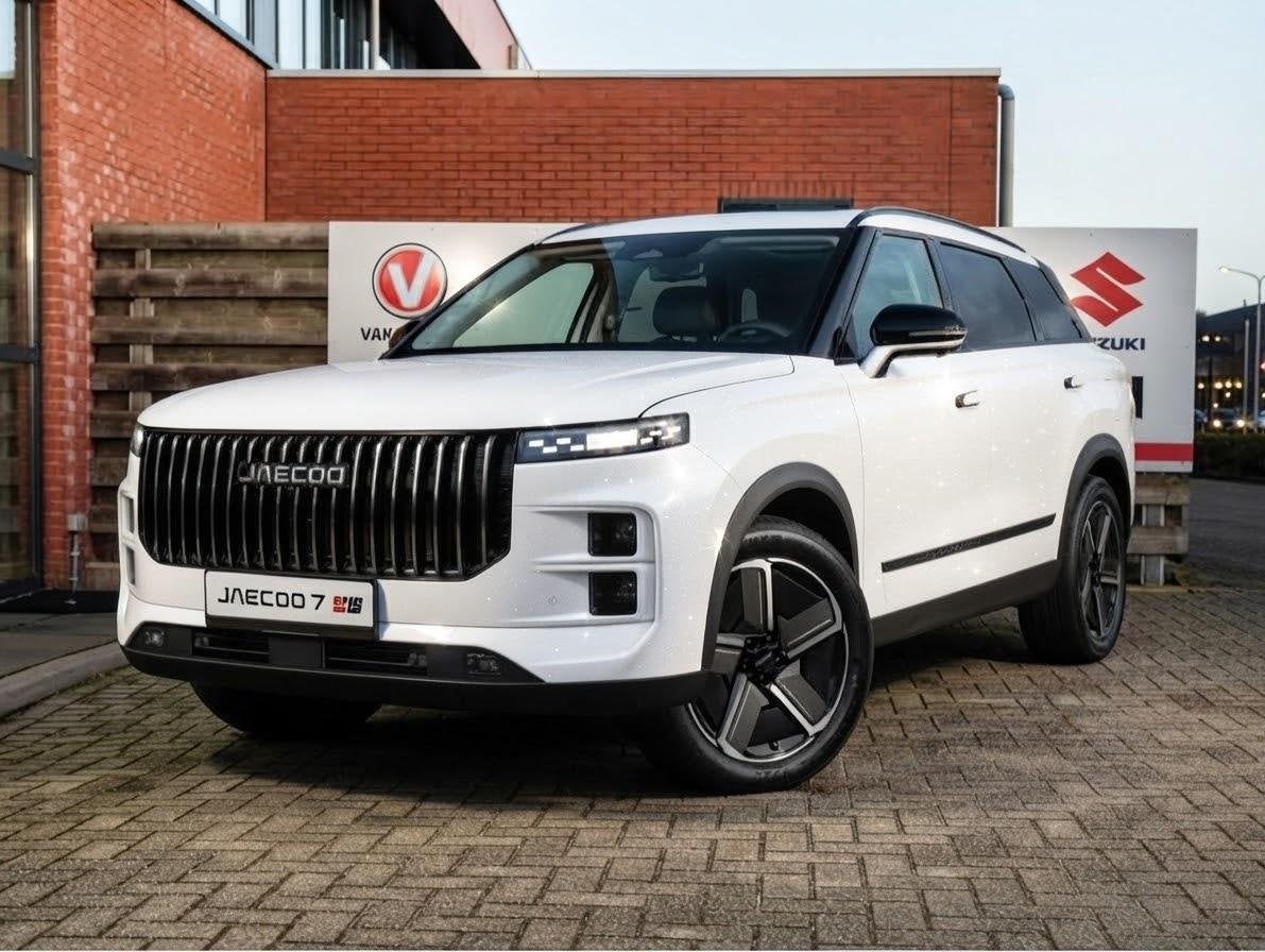 Jaecoo 7 1.5 GDI Exclusive PHEV Panoramadak, Kunstlederen Be, Auto's, 12 maanden, Euro 6, 347 pk, Wit