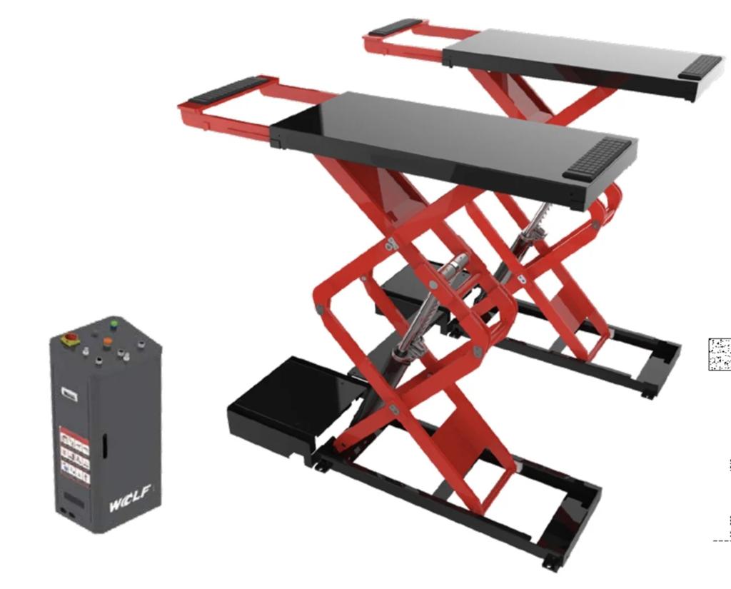 Wolf WKS301 schaarhefbrug 3500 kg 24 cm inbouwdiepte, Ophalen, Nieuw