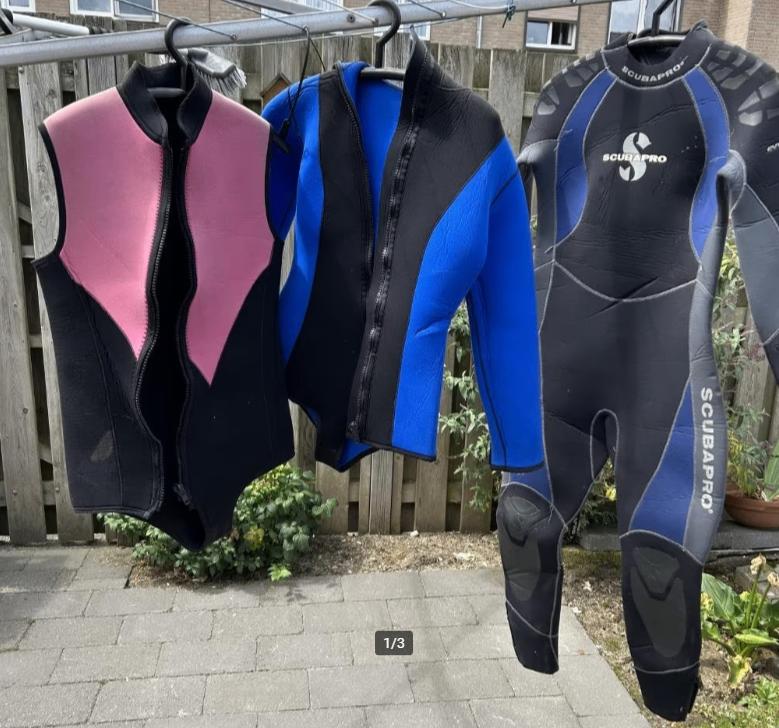 Scubapro onder en bovenpak maat XL, Watersport en Boten, Duiken, Ophalen, Gebruikt, Duikpak