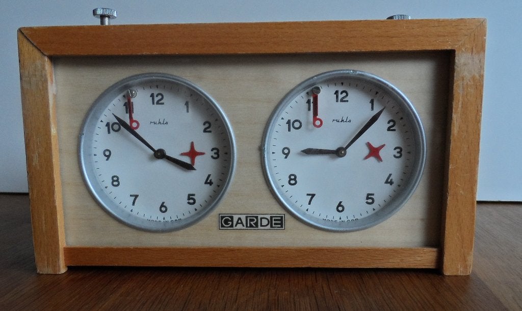 Schaakklok GARDE  1965, Hobby en Vrije tijd, Ophalen of Verzenden, Gebruikt
