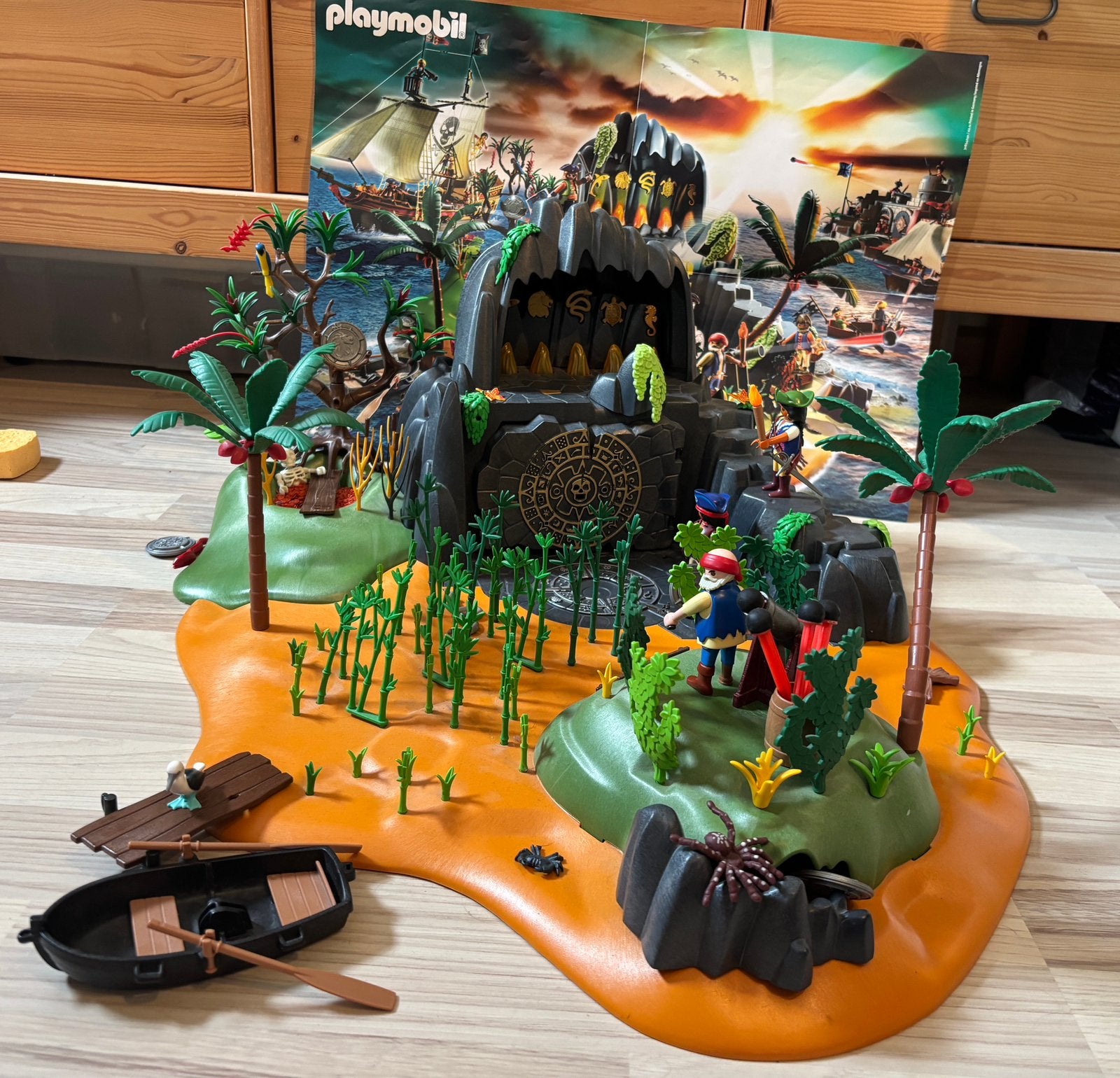 Playmobil 5134 piraten schat eiland compleet, Ophalen, Pirates, Complete set, Zo goed als nieuw