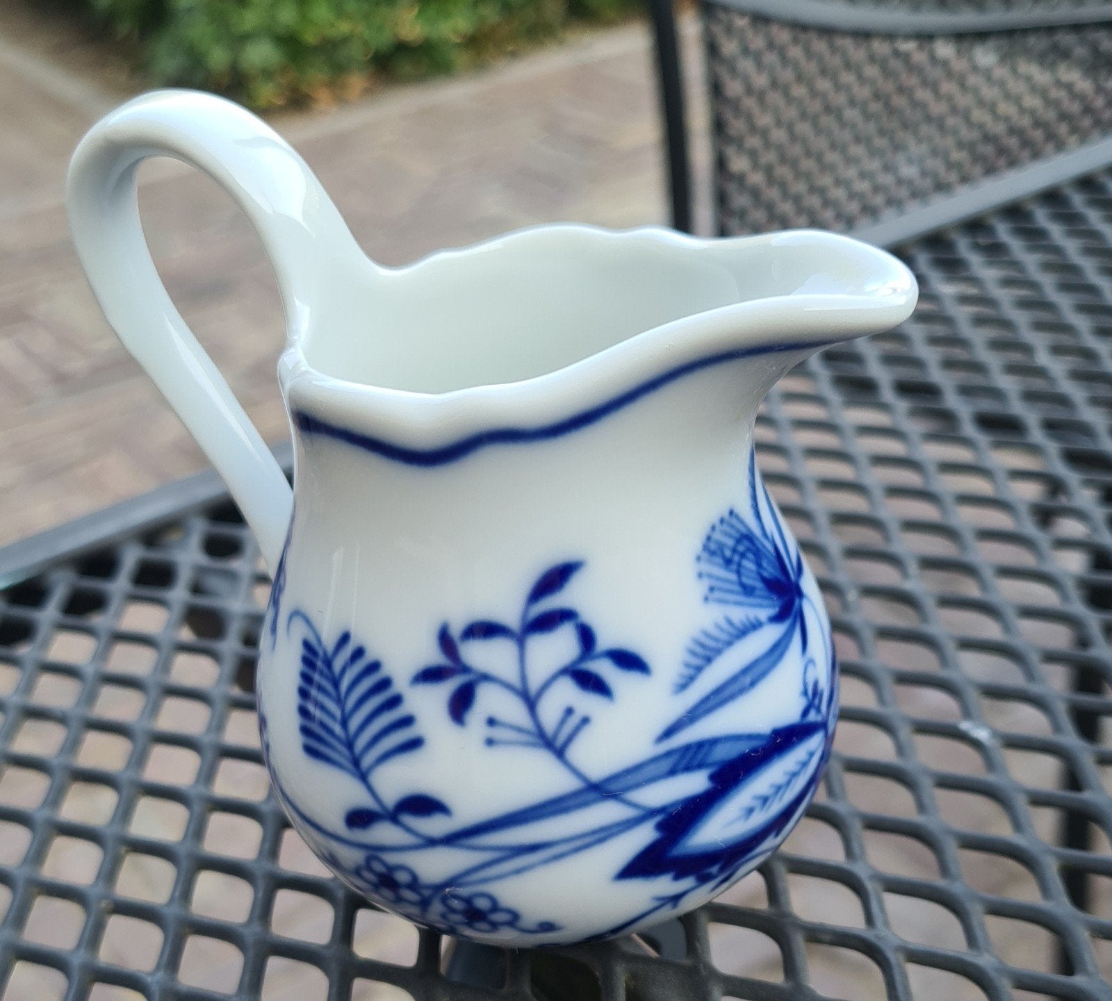 Antiek Melkkannetje - Blauw en Wit Porselein, Bavaria, Ophalen of Verzenden