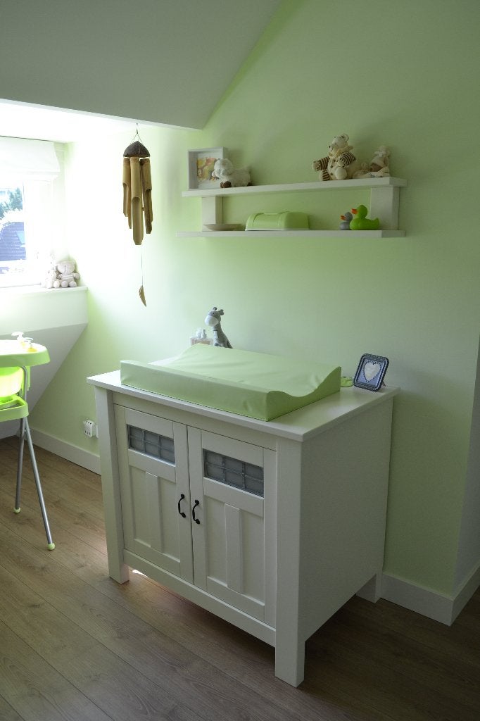 Baby ledikant en commode glas in lood, Kinderen en Baby's, Ophalen, Gebruikt, Ledikant