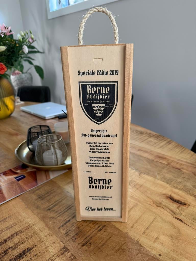 BERNE ABDIJBIER SPECIALE EDITIE 2019!!!, Verzamelen, Biermerken, Ophalen of Verzenden, Zo goed als nieuw, Flesje(s), Overige merken