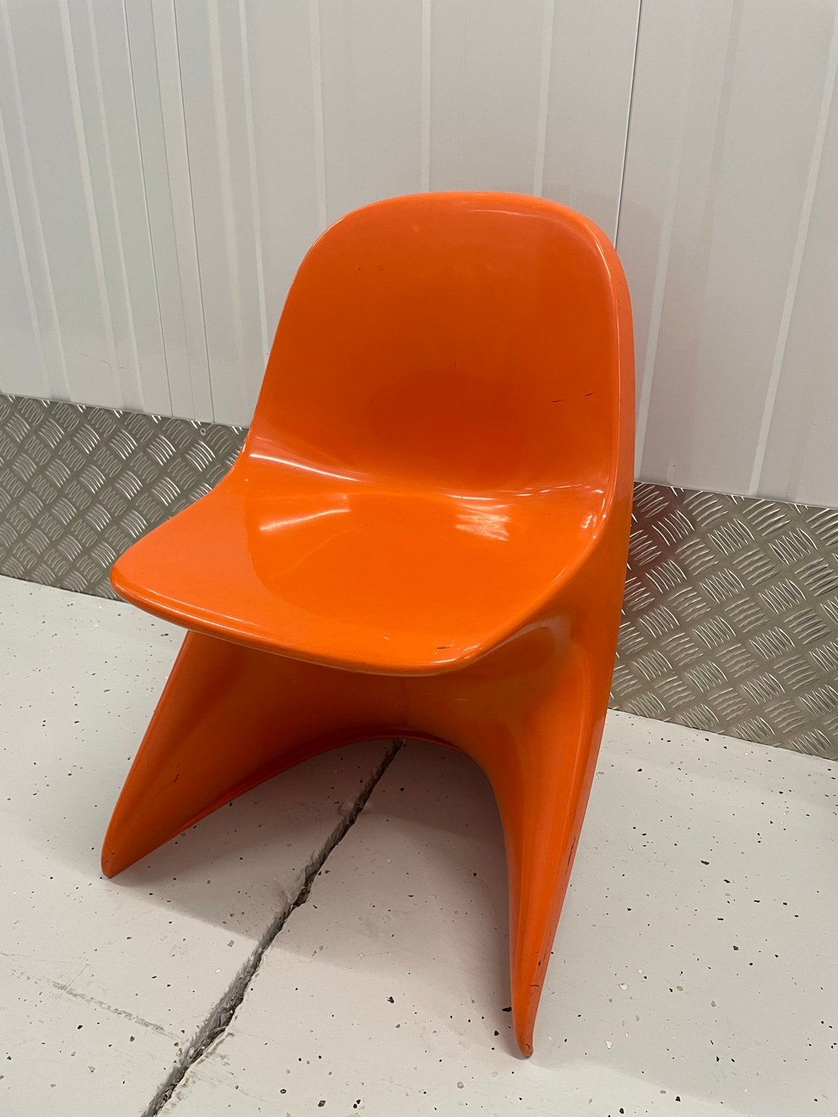 Casalino 1 kinderstoel vintage retro oranje, Ophalen, Gebruikt, Overige typen
