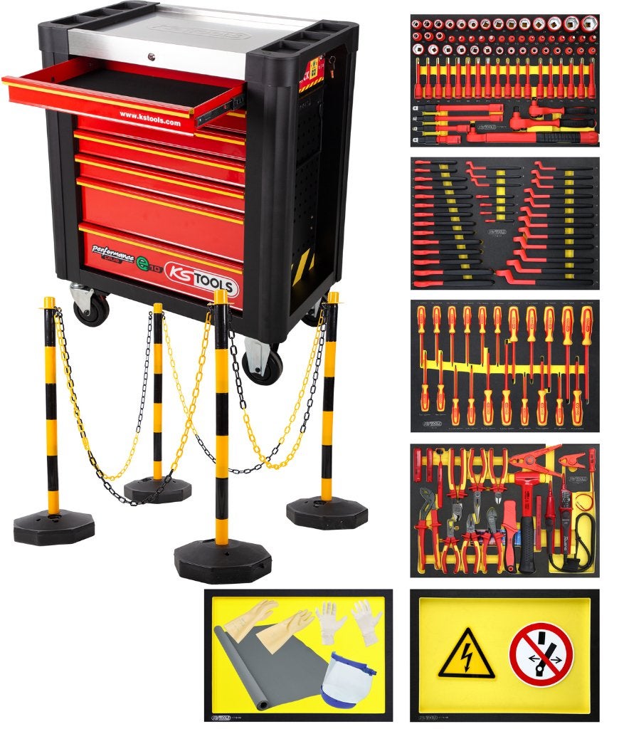 117.6155 | KS TOOLS EV e10 GEREEDSCHAPSWAGEN 164 DLG, KS Tools, Info@kstools.com, Nieuw, Ophalen of Verzenden
