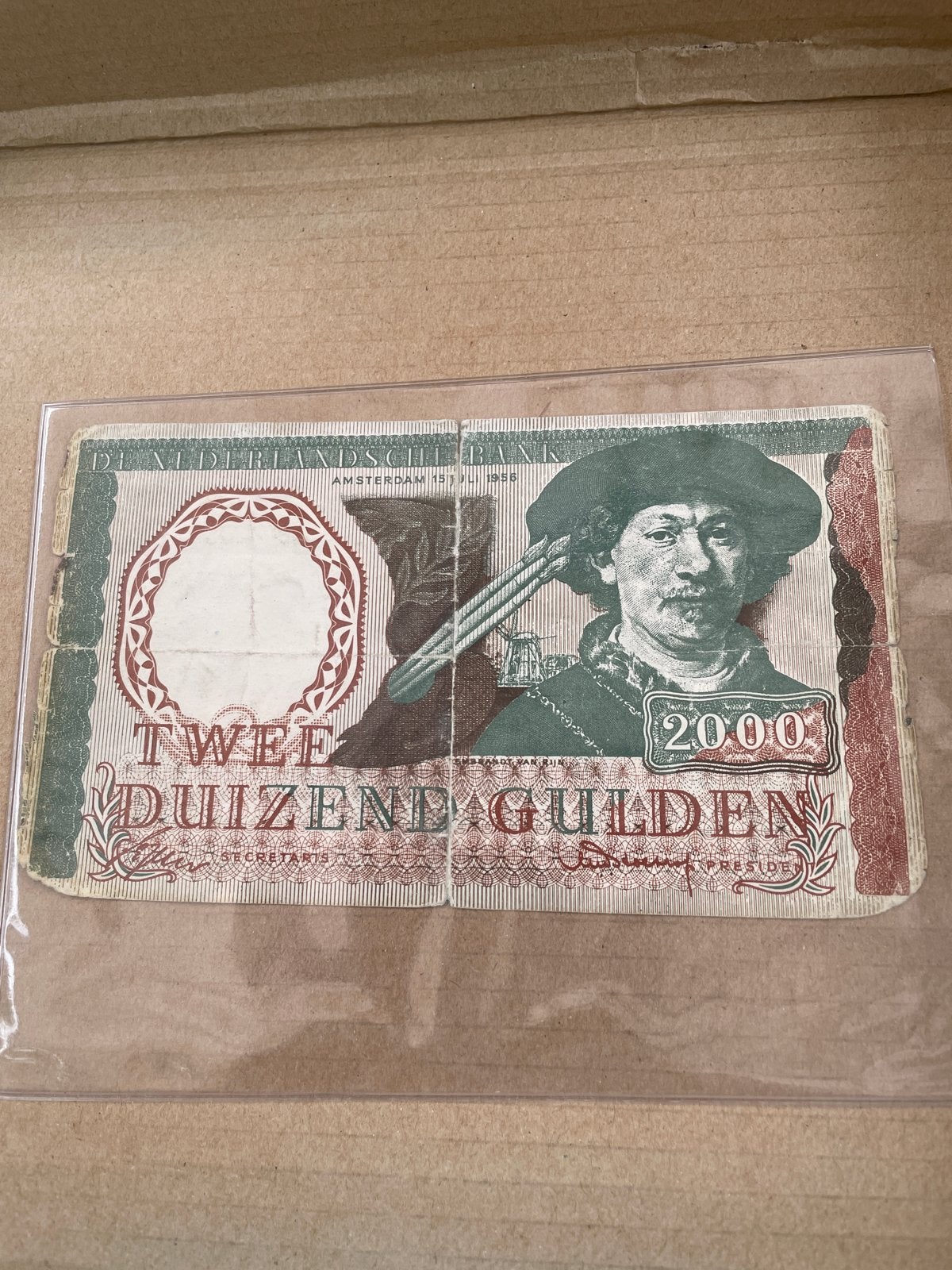 Zeldzaam 2000 Gulden biljet uit 1928 - De Nederlandsche Bank, Postzegels en Munten, Bankbiljetten | Nederland, Ophalen, Euro's