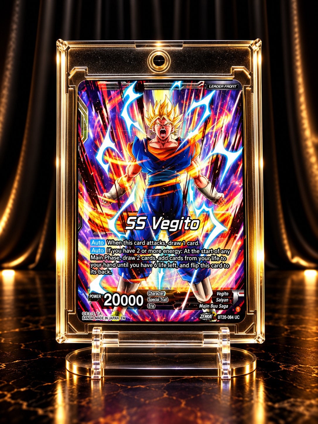 Dragon Ball Super SS Vegito – Super Saiyan Collectible, Verzenden, Zo goed als nieuw, Losse kaart