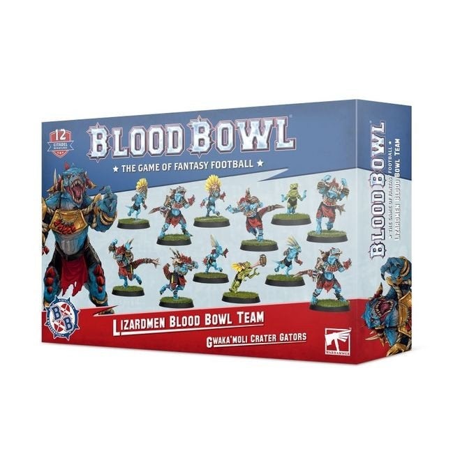 Blood Bowl Lizardmen Team – Gwaka'moli Crater Gators, Gebruikt, Figuurtje(s), Warhammer, Ophalen of Verzenden