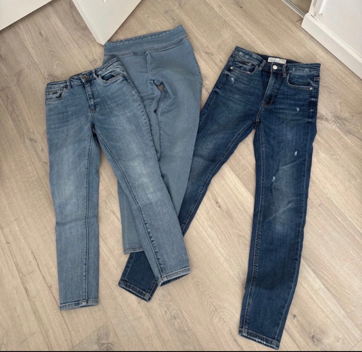 Skinny broeken maat S van Only en Stradivarius, Kleding | Dames, Ophalen of Verzenden, Gedragen, Blauw, W27 (confectie 34) of kleiner