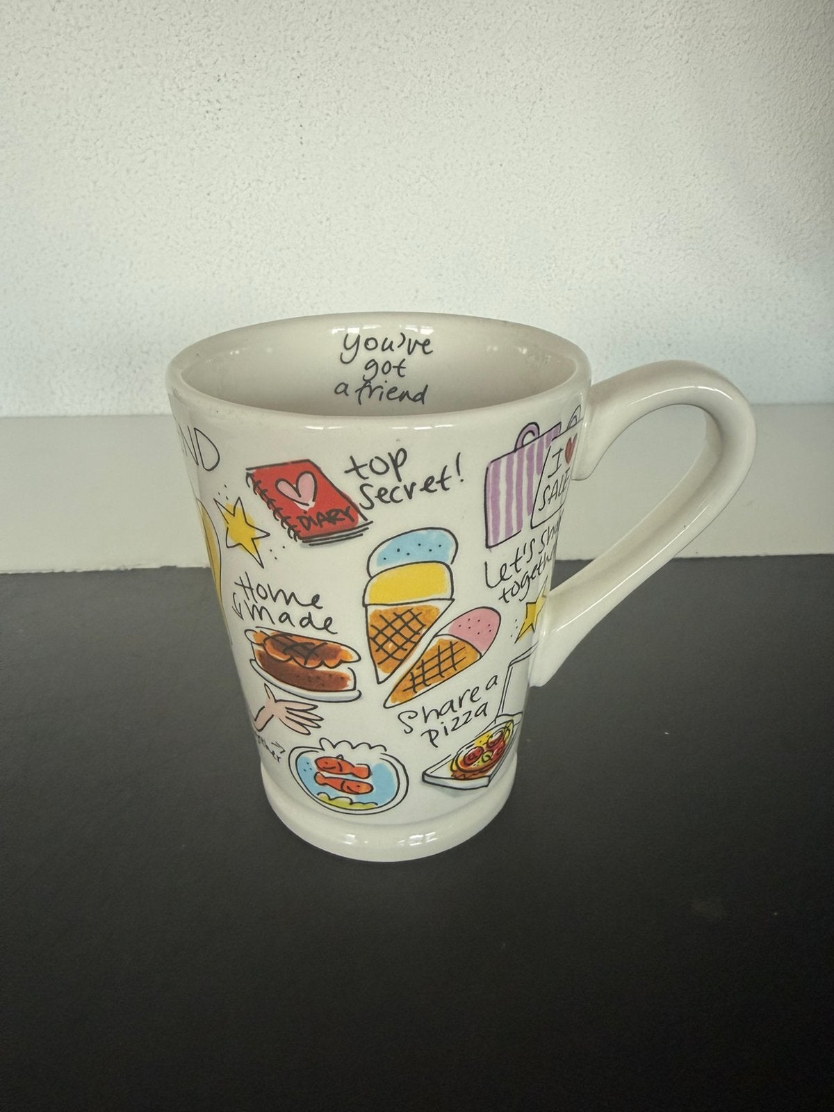XL mok best friend blond Amsterdam, Huis en Inrichting, Keuken | Servies, Ophalen of Verzenden, Gebruikt, Aardewerk, Kop(pen) en/of Schotel(s)
