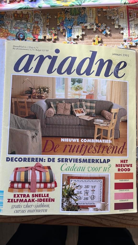 Ariadne januari 1993, Ophalen of Verzenden, Gelezen, Borduren en Naaien