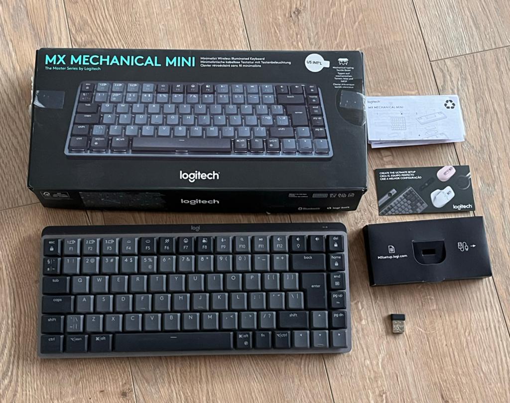 Logitech MX Mechanical Mini Toetsenbord (US INT'L), Computers en Software, Toetsenborden, Zo goed als nieuw, Qwerty, Draadloos