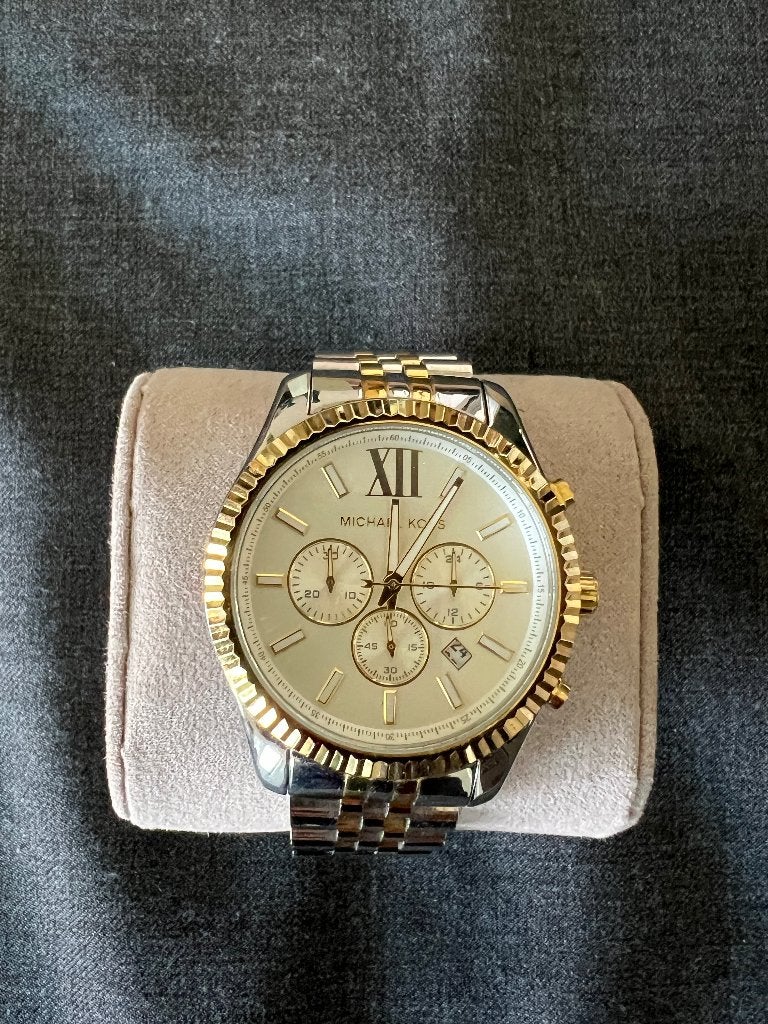 Michael Kors Lexington MK8344  | Goede staat | Compleet, Staal, Staal, Polshorloge, Zo goed als nieuw