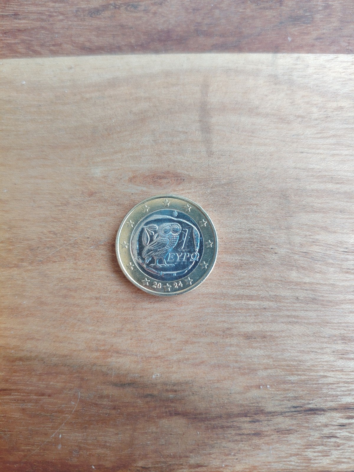 Griekse 1 Euro munt 2004 met uil, Postzegels en Munten, Munten | Europa | Euromunten, Ophalen of Verzenden, Griekenland, 1 euro
