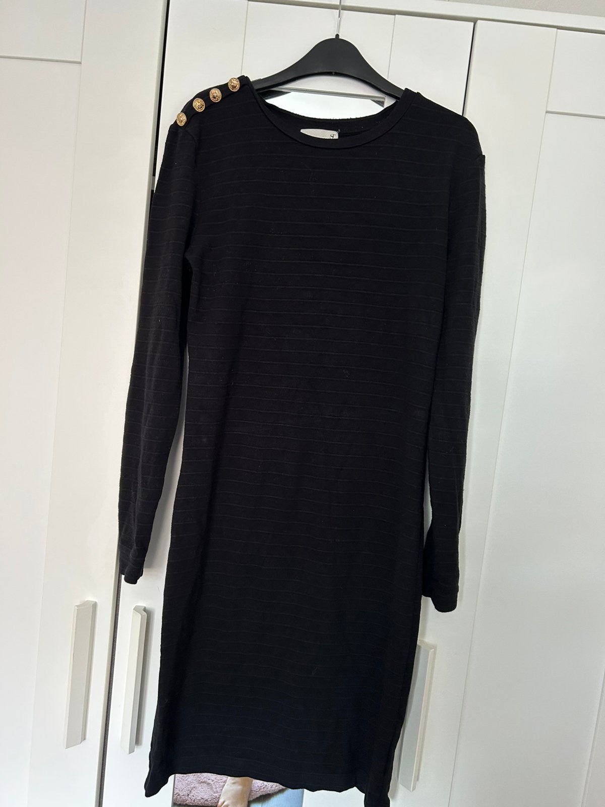 Zwarte jurk merk supertrash maat m, Maat 38/40 (M), Zwart, Ophalen of Verzenden, Zo goed als nieuw