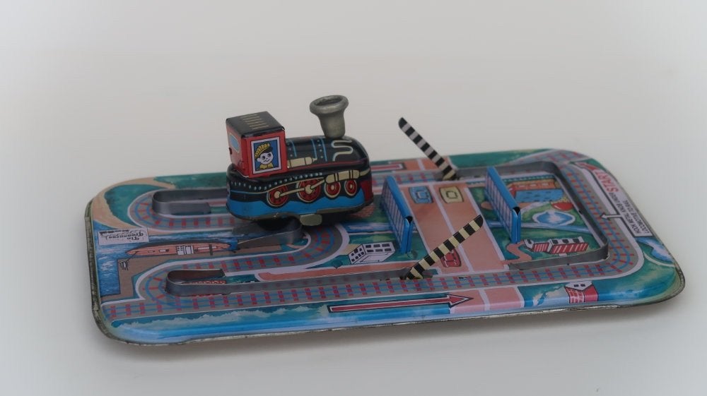 blikkenspeelgoed treinbaan, Antiek en Kunst, Ophalen of Verzenden