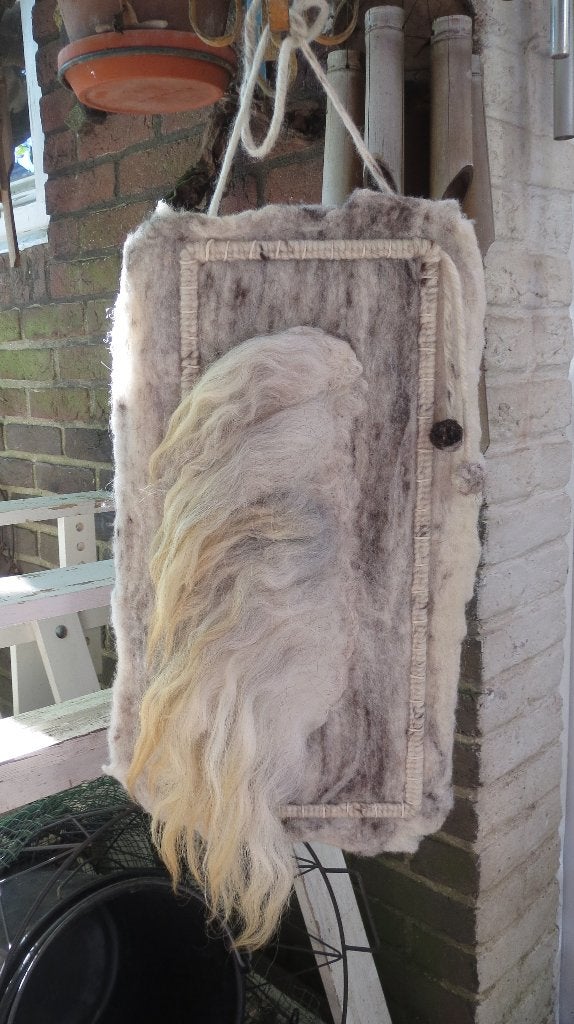 wol, wanddecoratie, gevilte Schoonebeker, engel-vleugel, Verzenden, Meerkleurig, Wandkleed, Nieuw