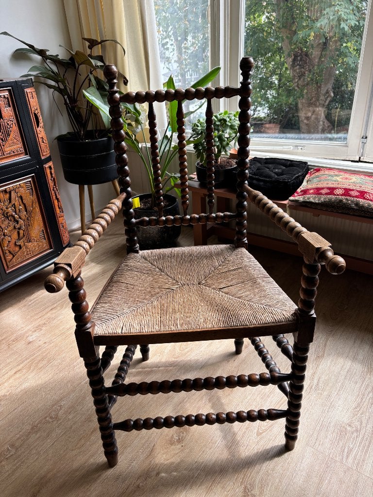 Antiek stoelen, Ophalen, Bruin, Hout, Eén