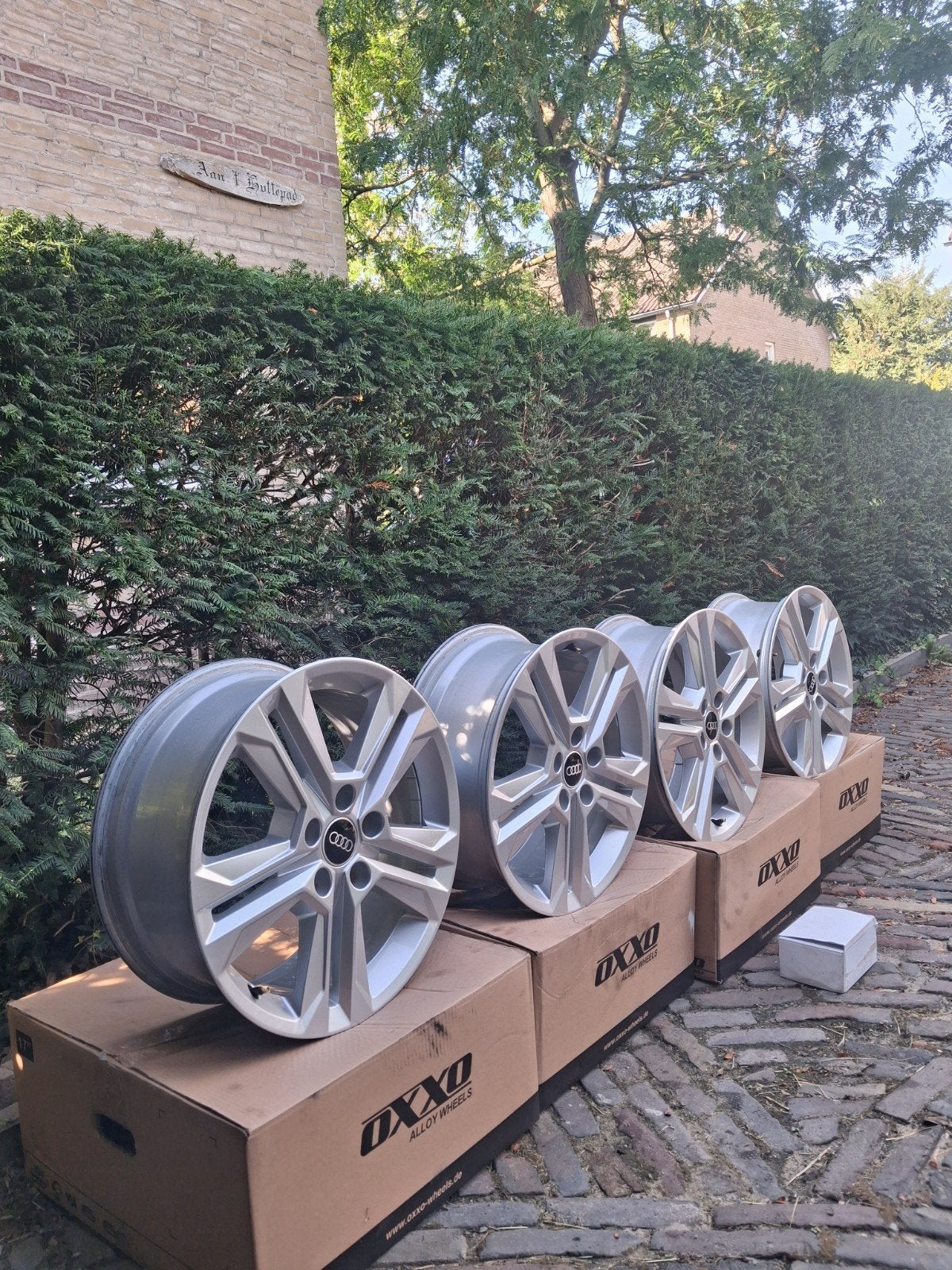 17 Inch Originele Audi Q2 Velgen ET45 5x112, Auto-onderdelen, Ophalen, Gebruikt, Velg(en), 17 inch
