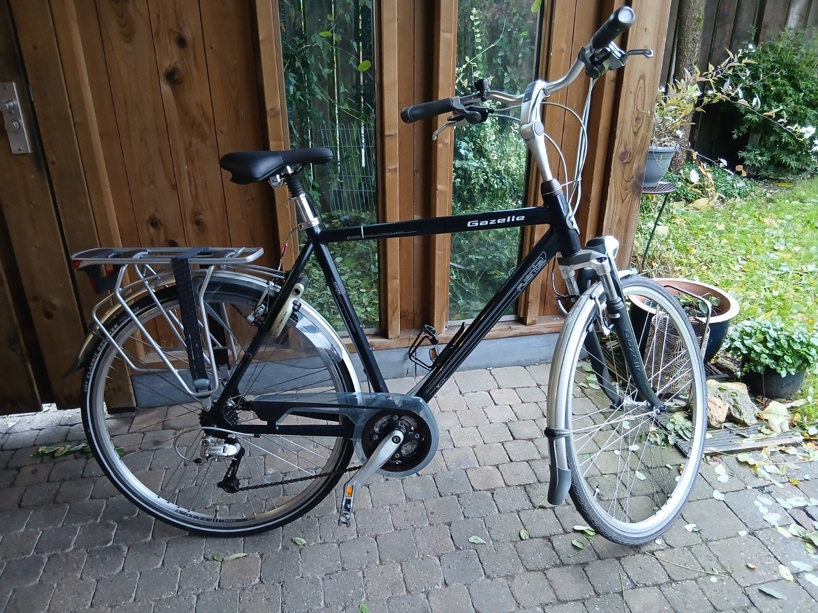 Gazelle Fuente V-24 herenfiets, Ophalen, Velgrem, Versnellingen, Zo goed als nieuw
