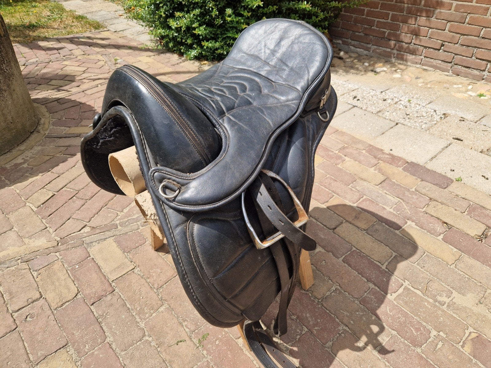 Boomloos Bronco zadel+pagony zadel, Ophalen, Gebruikt, Overige merken, Inclusief stijgbeugels